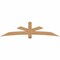 Ekena Millwork Alberta Smooth Timber Gable Bracket, Western Red Cedar, 96"W x 24"H x 5 1/2"D x 5 1/2"F, 6/12 Pitch GBW096X24X0606ALB00SWR - alternate 1